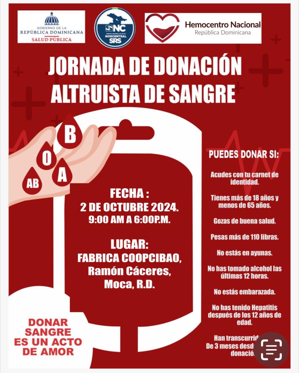 Nuestras próximas Jornadas de Donación